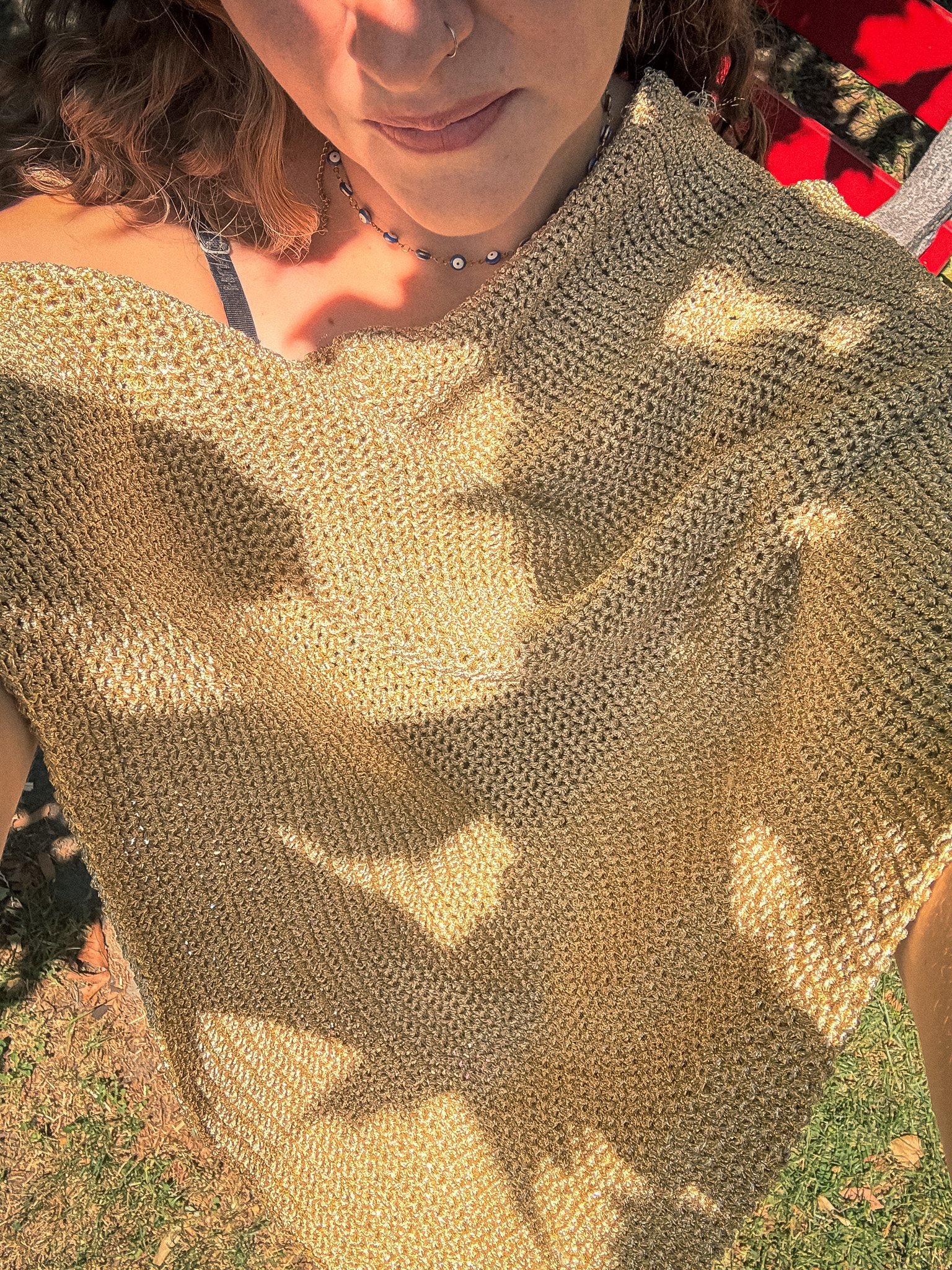 Pensa Tejidos — Gold Poncho