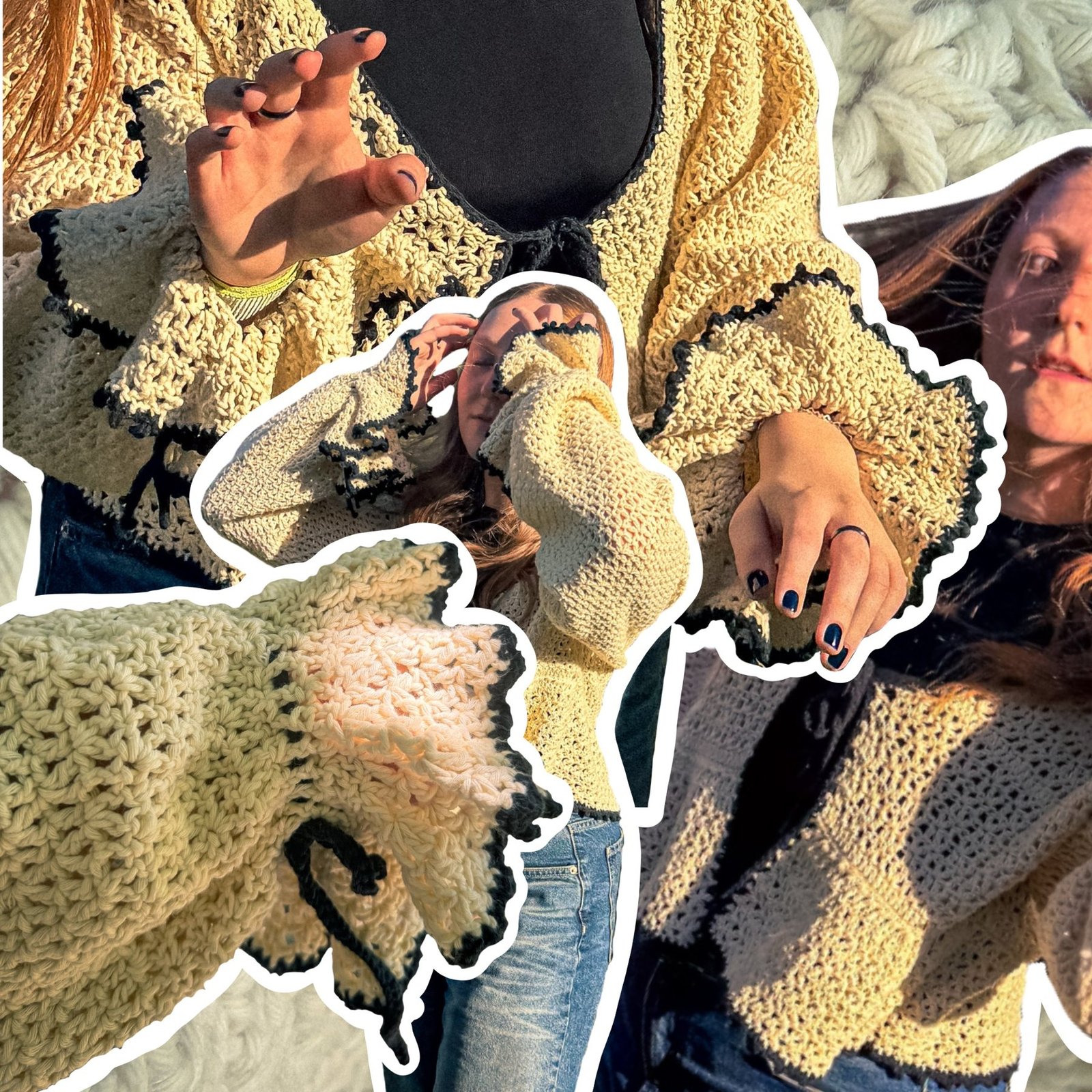 Pensa Tejidos — Ruffle Cardigan